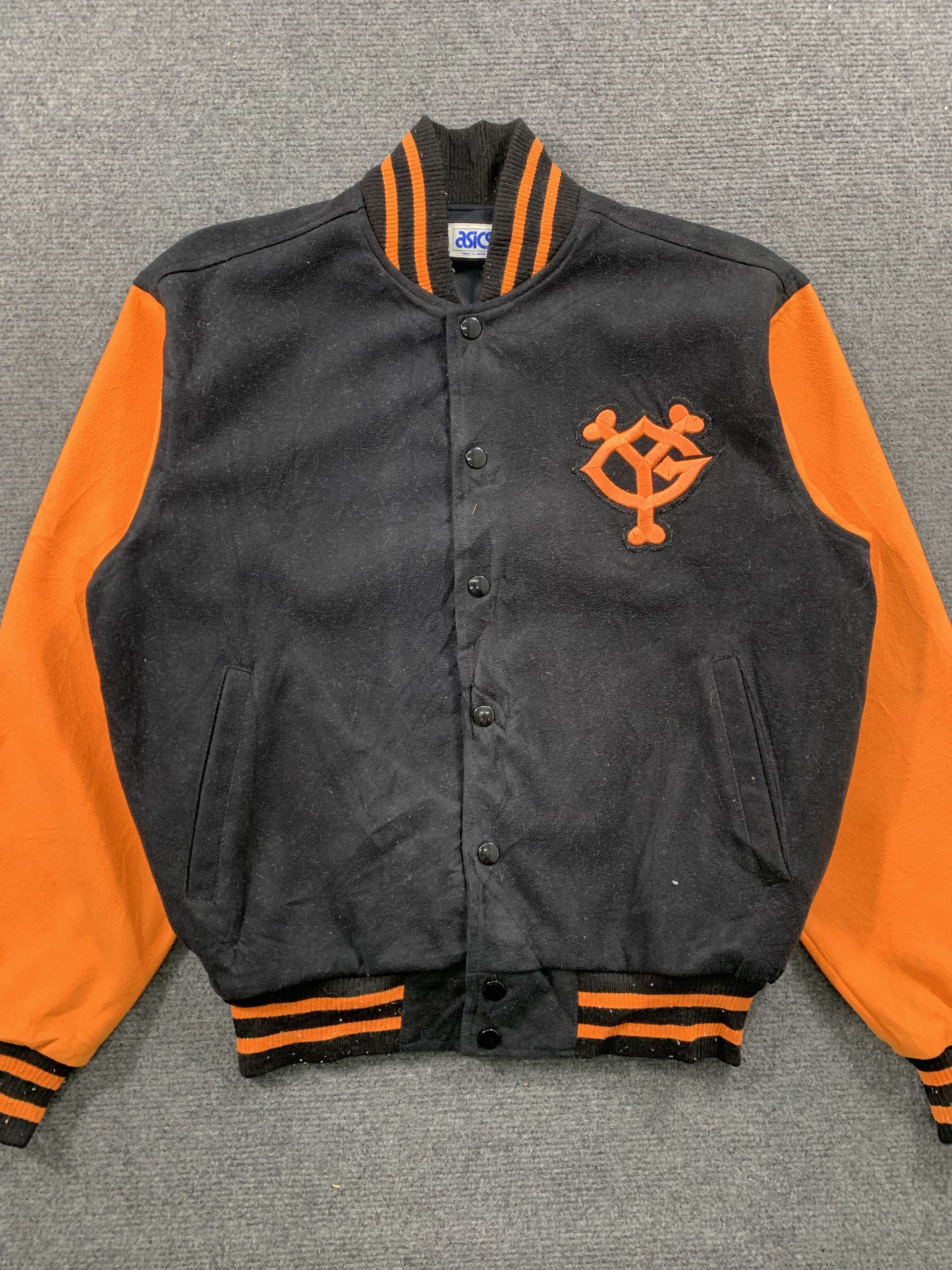 Asics Vintage Asisc Button Up Wool Varsity Jacket Size US M / EU 48-50 / 2 - 5 Thumbnail