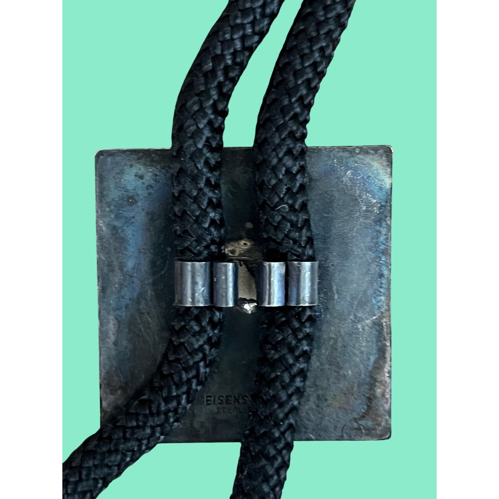 Other Vintage Black Bolo Tie With Red & White Square Design Size ONE SIZE - 4 Thumbnail