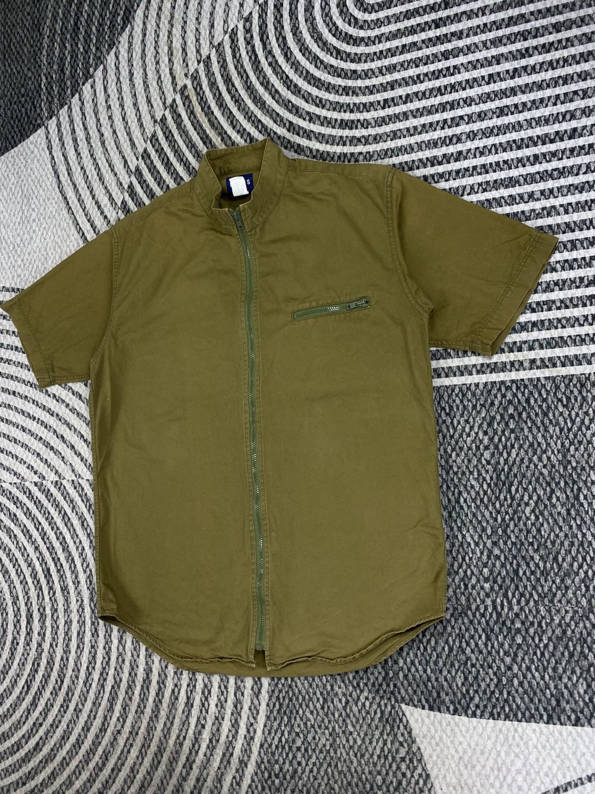 Beams Plus Vtg Beams Olive Green Shortsleeve Zipper Jacket Size US M / EU 48-50 / 2 - 4 Thumbnail