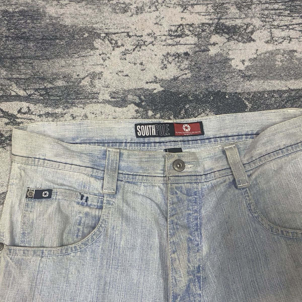 JNCO Vintage Southpole Light Washed Baggy Denim Jeans Size US 34 / EU 50 - 6 Thumbnail