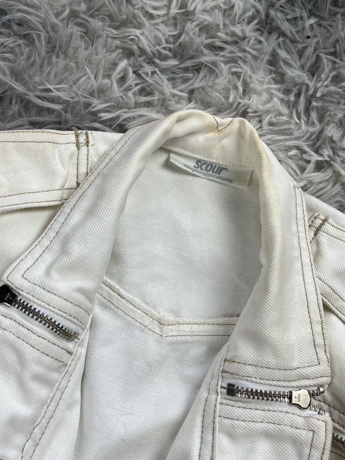 Japanese Brand Vintage Scour Crop Denim Jacket Size M / US 6-8 / IT 42-44 - 8 Thumbnail