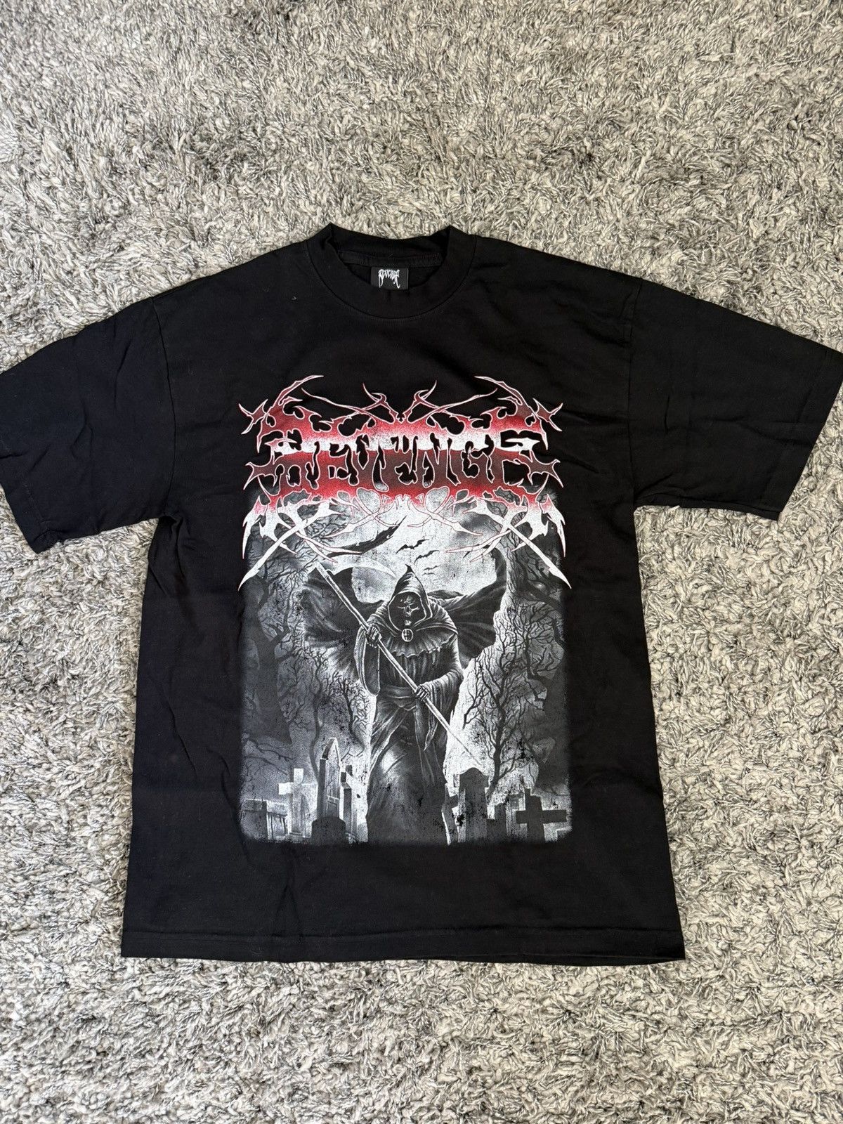 Revenge Revenge red chrome reaper tee Size US M / EU 48-50 / 2 - 1 Thumbnail
