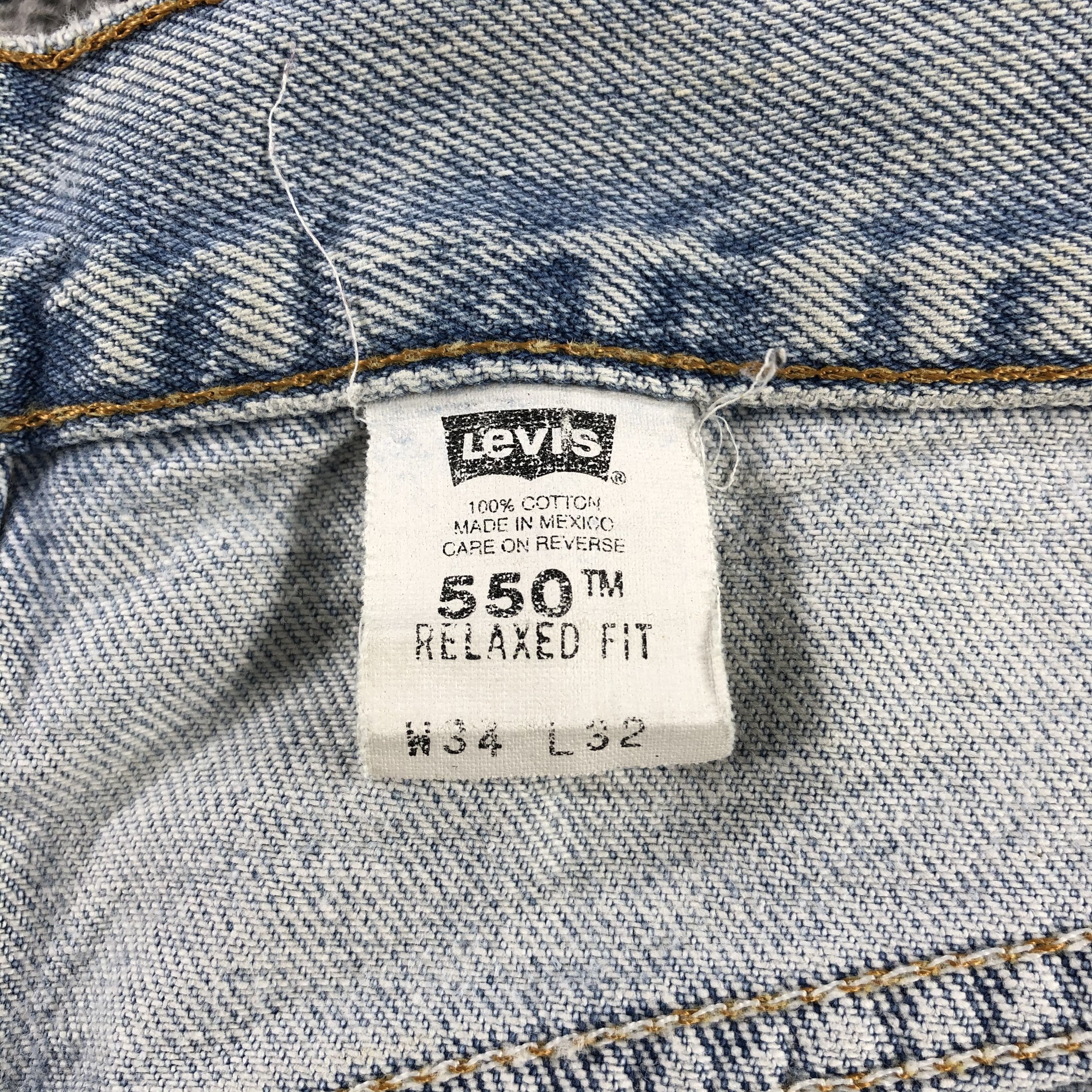 Levi's Vintage Levis 550 Jeans Relaxed Fit Denim KJ948 Size US 34 / EU 50 - 17 Thumbnail