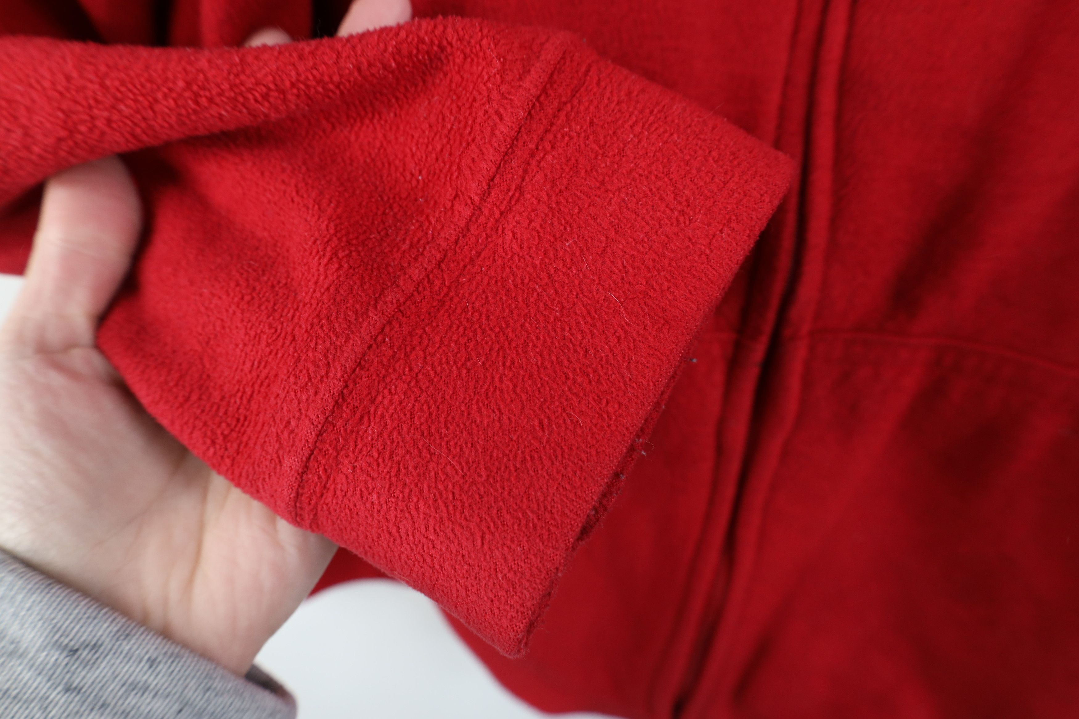 Disney Vintage 90s Disney Mickey Mouse Full Zip Fleece Hoodie Red Size 3XL / US 20-22 - 7 Thumbnail