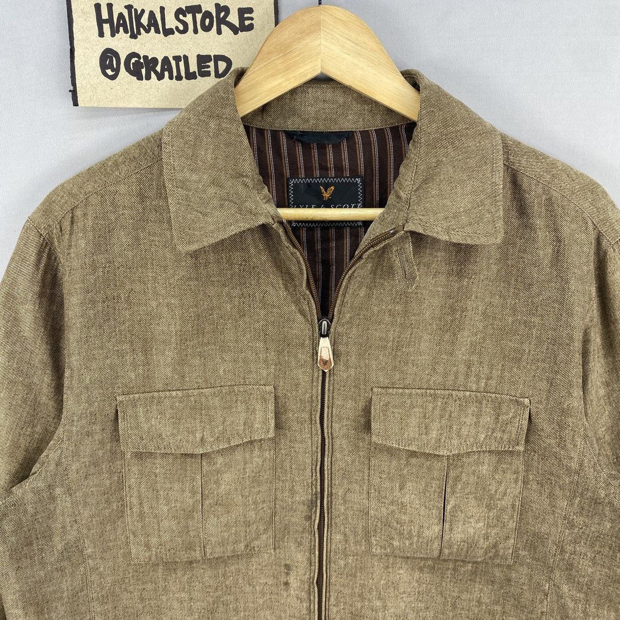 Designer Vintage Y2k Lyle & Scott Black Label Zipper Up Jacket Size US M / EU 48-50 / 2 - 7 Thumbnail
