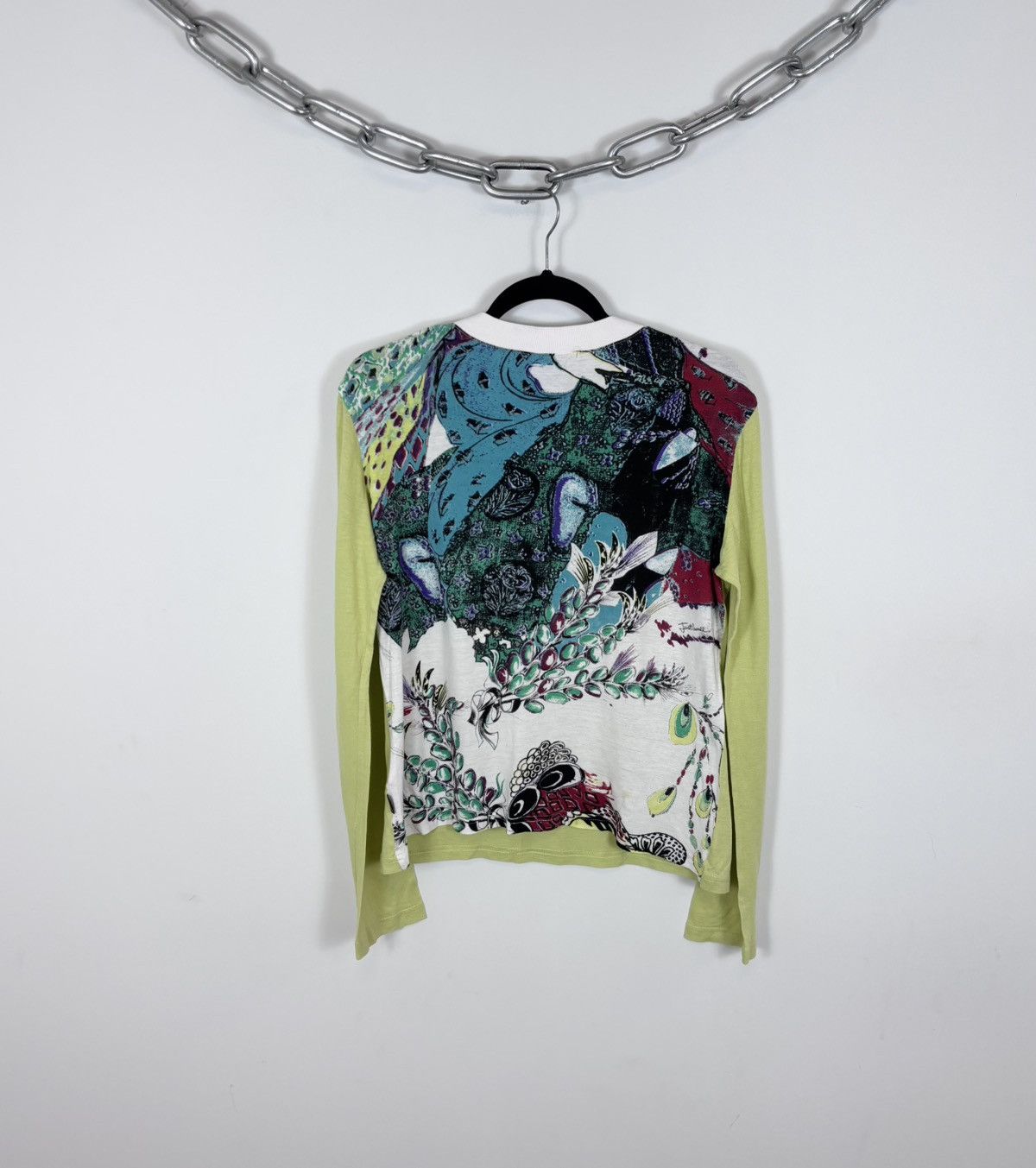 Just Cavalli Just Cavalli Y2K Women’s Floral Snake Animal Long Sleeve Tee Size XL / US 12-14 / IT 48-50 - 1 Thumbnail