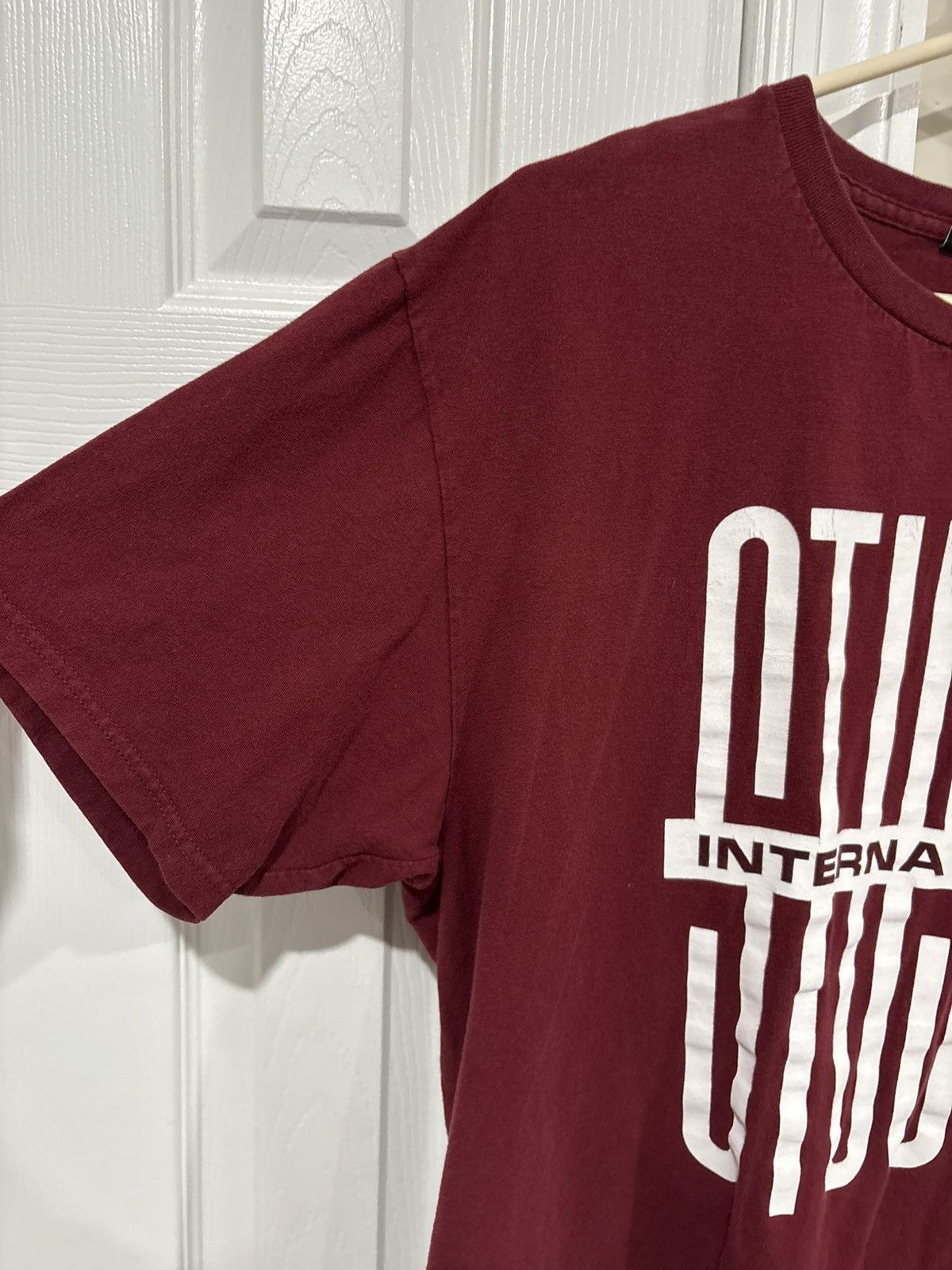 Stussy Stüssy Maroon “International” Graphic T-Shirt Size L Cotton Size US L / EU 52-54 / 3 - 9 Thumbnail