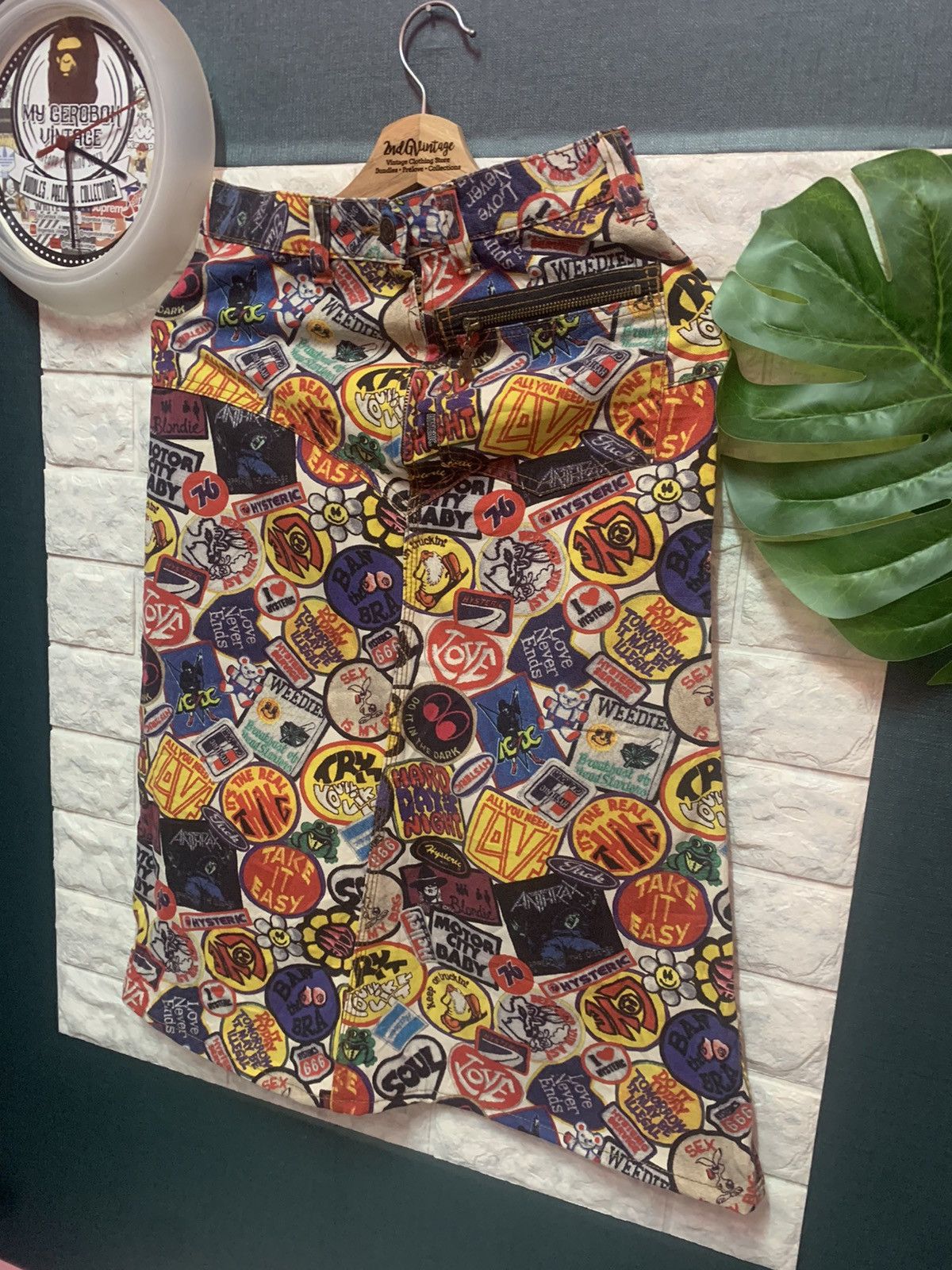 Hysteric Glamour DEATHSTOCK!! Skirt HYSTERIC GLAMOUR Fullprints Size 27" / US 4 / IT 40 - 2 Thumbnail
