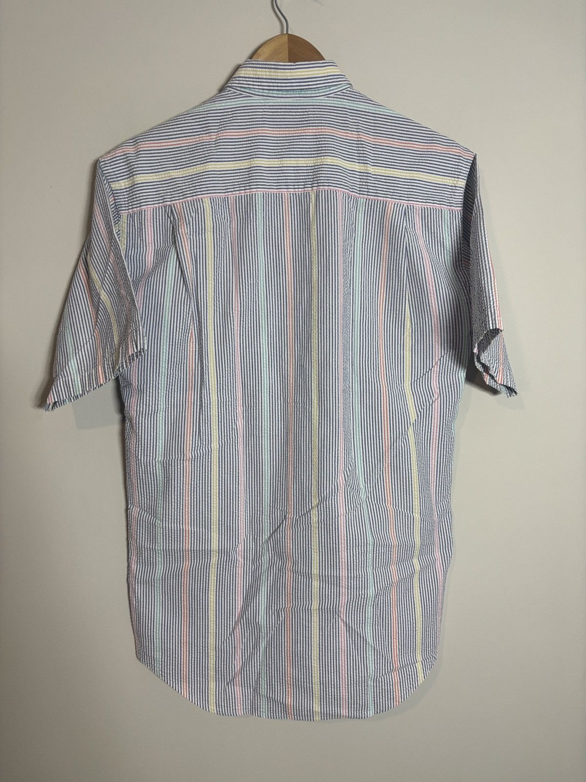 L.L. Bean Vtg LL Bean Seersucker Button Down Shirt M Tall Multicolor Size US M / EU 48-50 / 2 - 4 Thumbnail