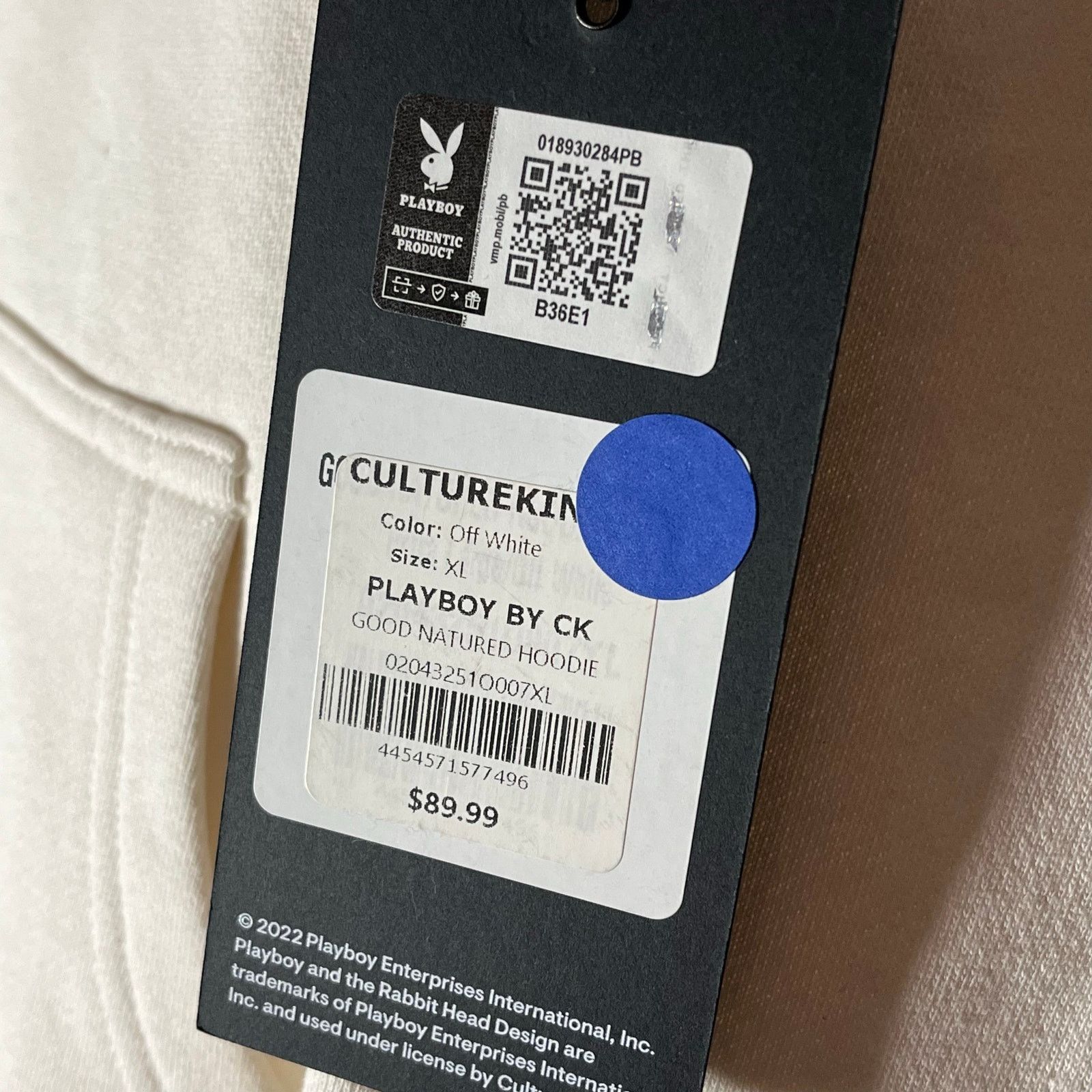 Playboy •NWT• Playboy Off White sweatshirt Hoodie • Men’s XL Size US XL / EU 56 / 4 - 5 Thumbnail