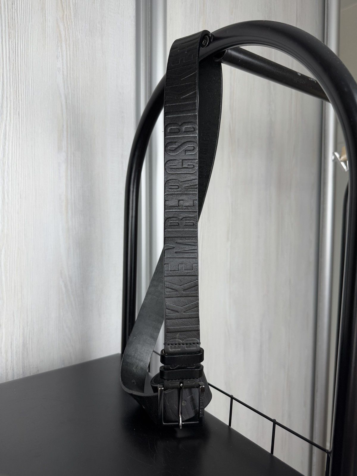 Dirk Bikkembergs Bikkembergs Dirk DB black monogram logo leather belt Size ONE SIZE - 6 Thumbnail