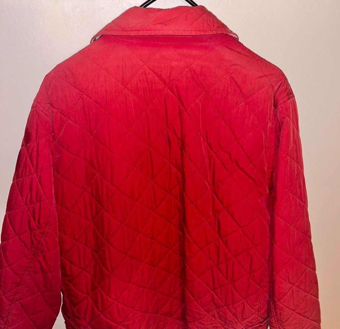 Burberry × Designer Burberry Red Down coat/Jacket with monogram insulated. Size L / US 10 / IT 46 - 2 Thumbnail