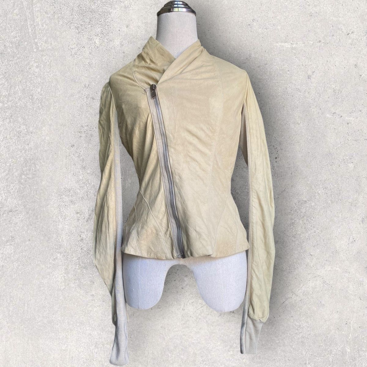 Rick Owens SS12 Vintage Stonewash Leather Jacket Size S / US 4 / IT 40 - 1 Thumbnail