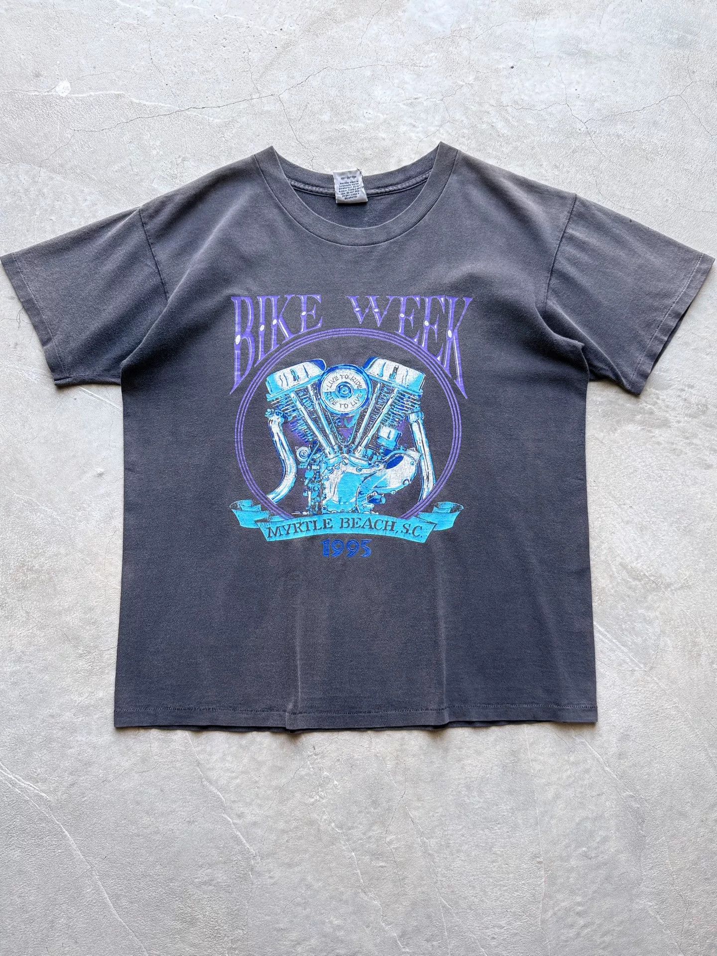 Vintage Vintage 1995 Myrtle Beach Bike Week Tee Size US L / EU 52-54 / 3 - 1 Thumbnail