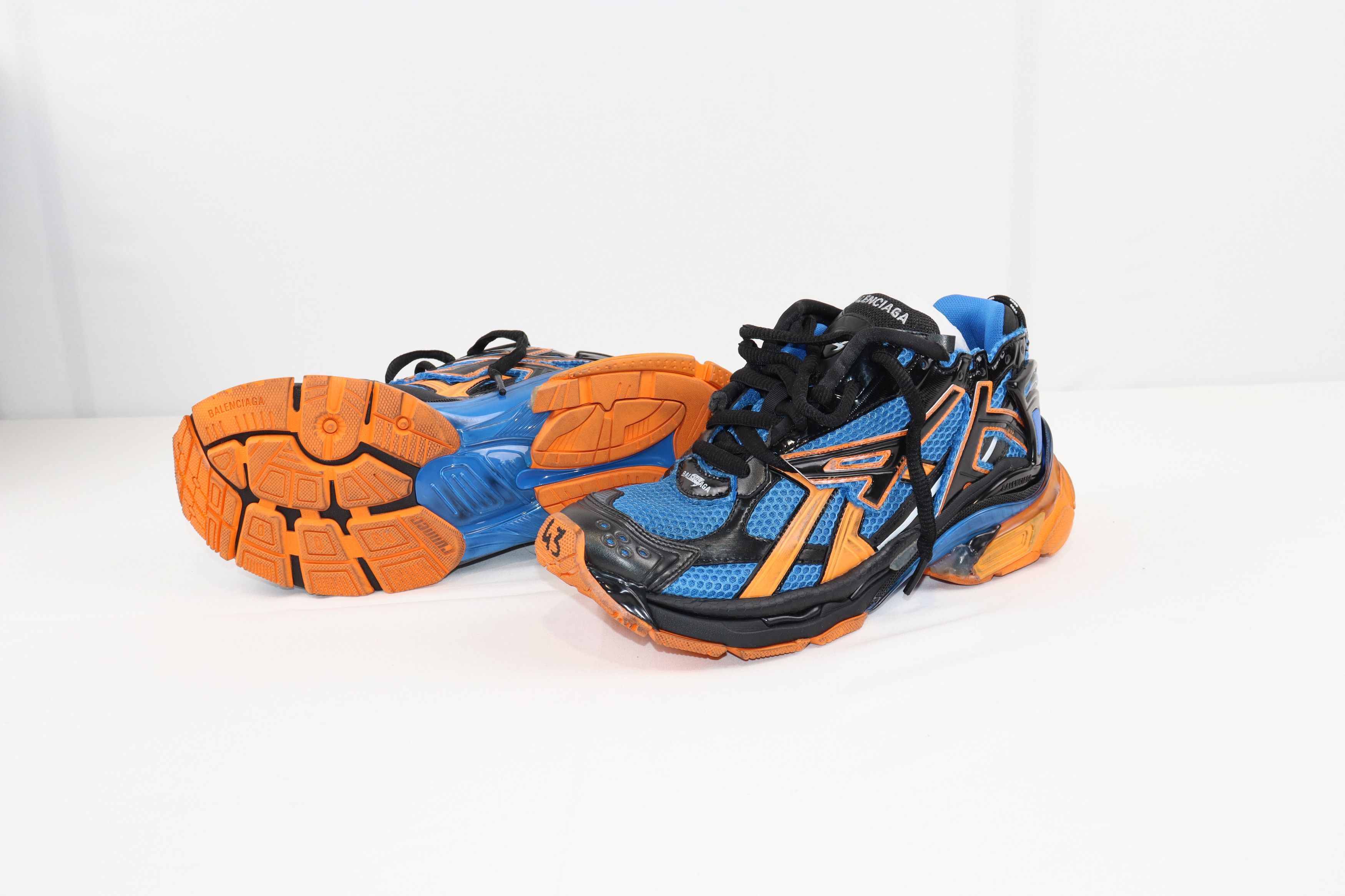 Balenciaga o1rshd1 Q:3 / Caged Mesh Runners Knicks Color Way Multicolor Size US 9 / EU 42 - 6 Thumbnail