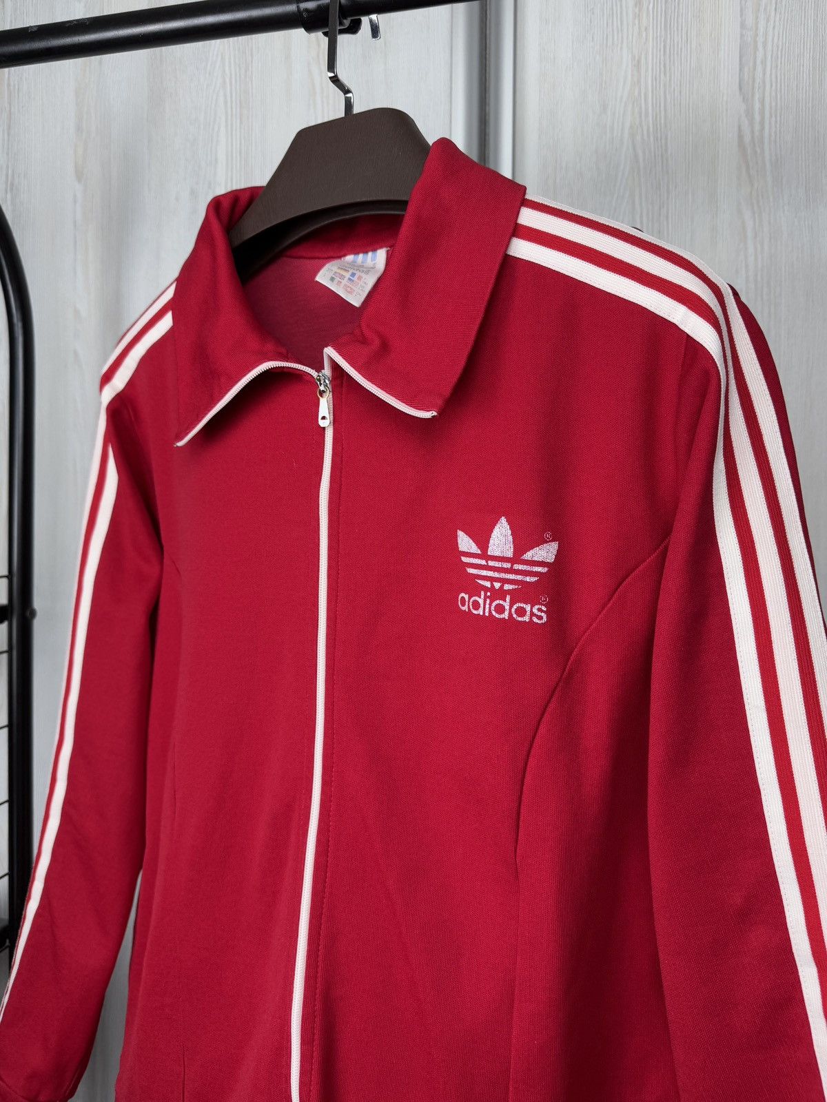 Adidas Adidas Originals Vintage 80s Red Track Suit Jacket Pants Size US L / EU 52-54 / 3 - 14 Thumbnail