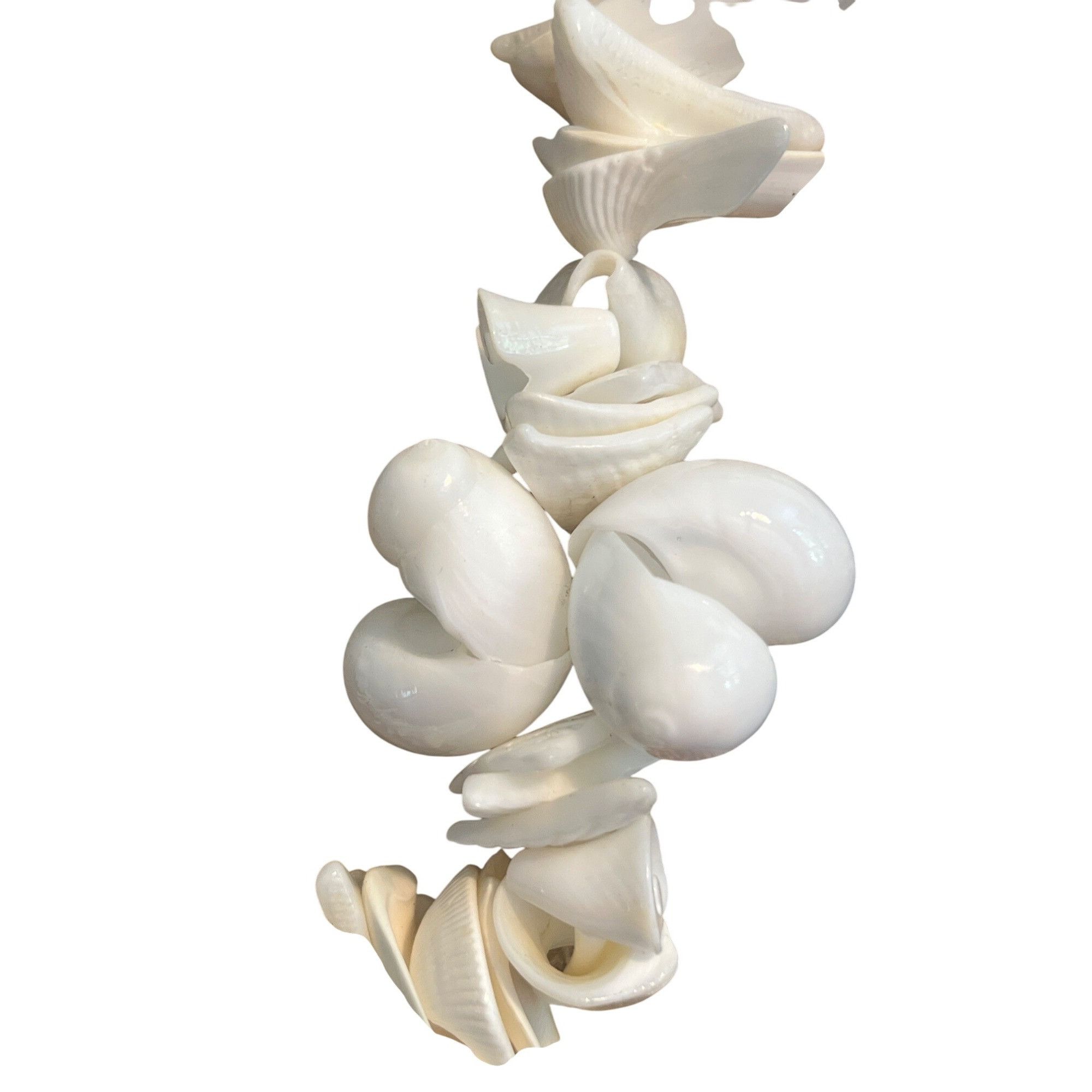 Other Vintage White Puca Shell Statement Necklace Chips Cowrie She Size ONE SIZE - 3 Thumbnail