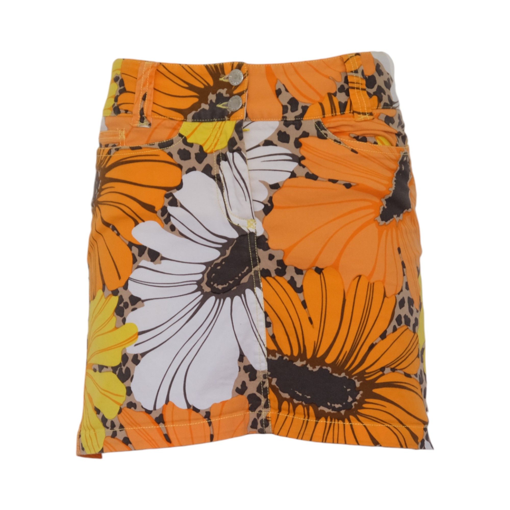 Dolce & Gabbana SS2004 Floral Hippie Mini Skirt Size 27" / US 4 / IT 40 - 1 Thumbnail