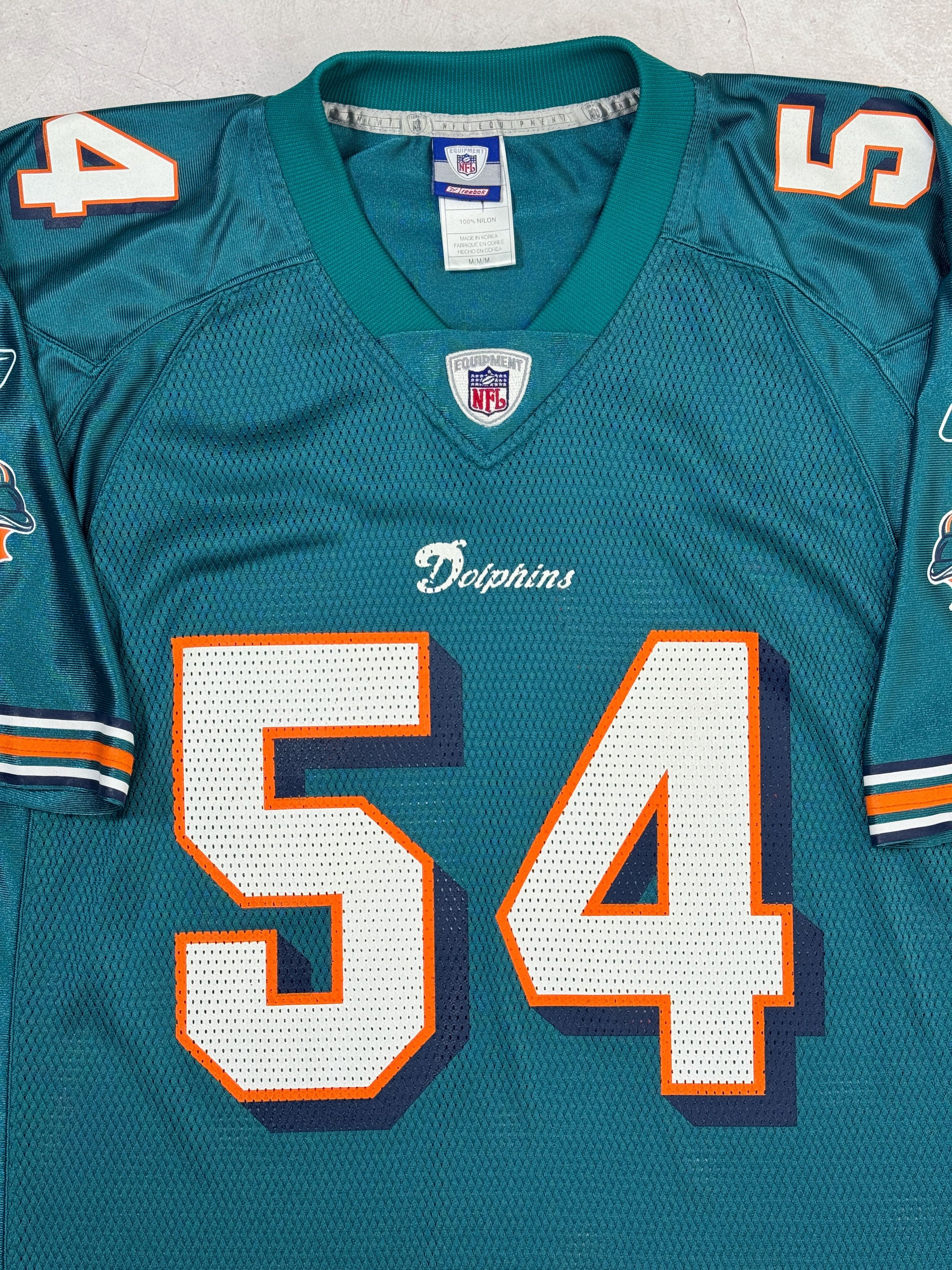 NFL Vintage Miami Dolphins NFL Jersey #54 THOMAS by Reebok Size US M / EU 48-50 / 2 - 4 Thumbnail