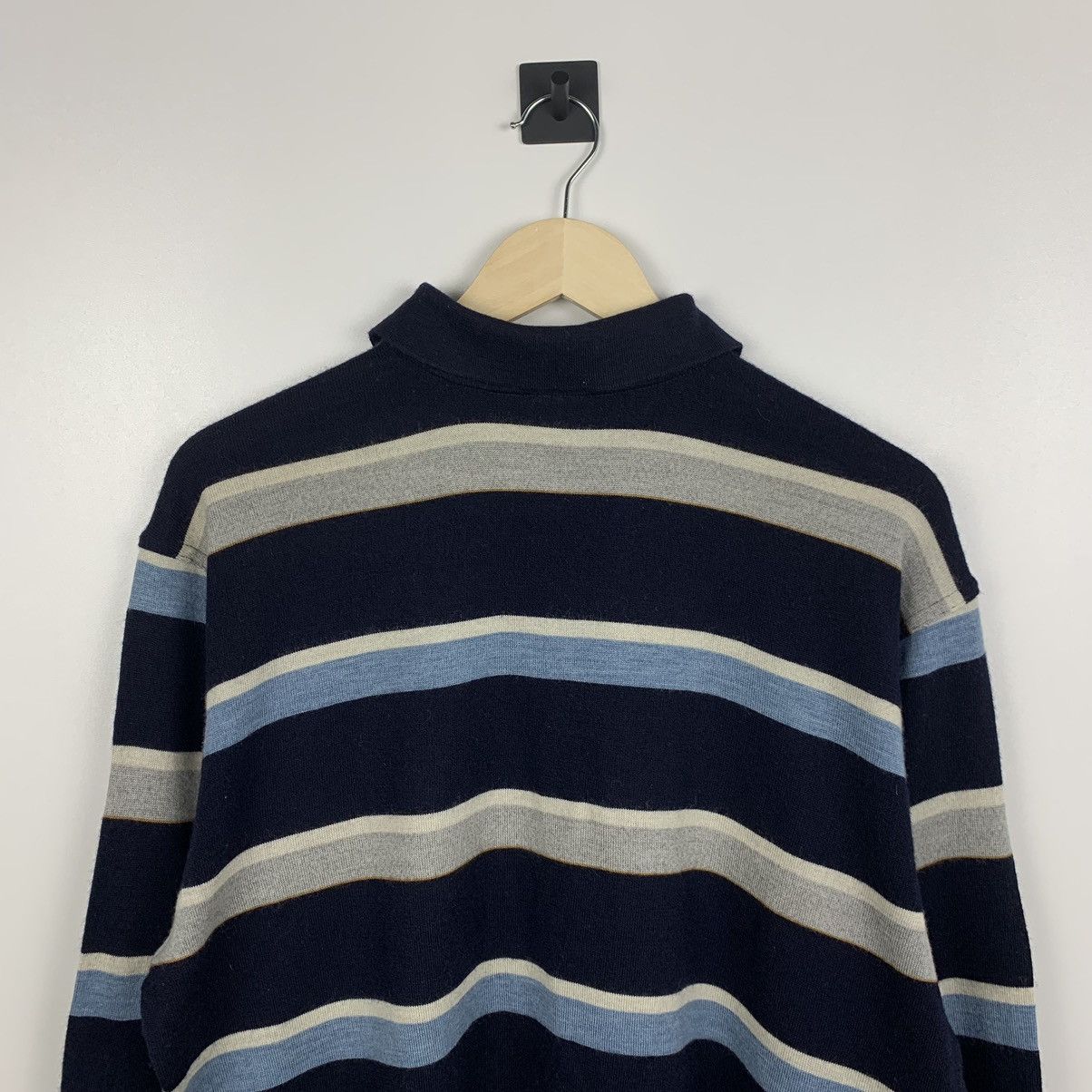 Paul & Shark Vintage Paul & Shark Striped Wool Sweater Men’s Size L Size US L / EU 52-54 / 3 - 14 Thumbnail