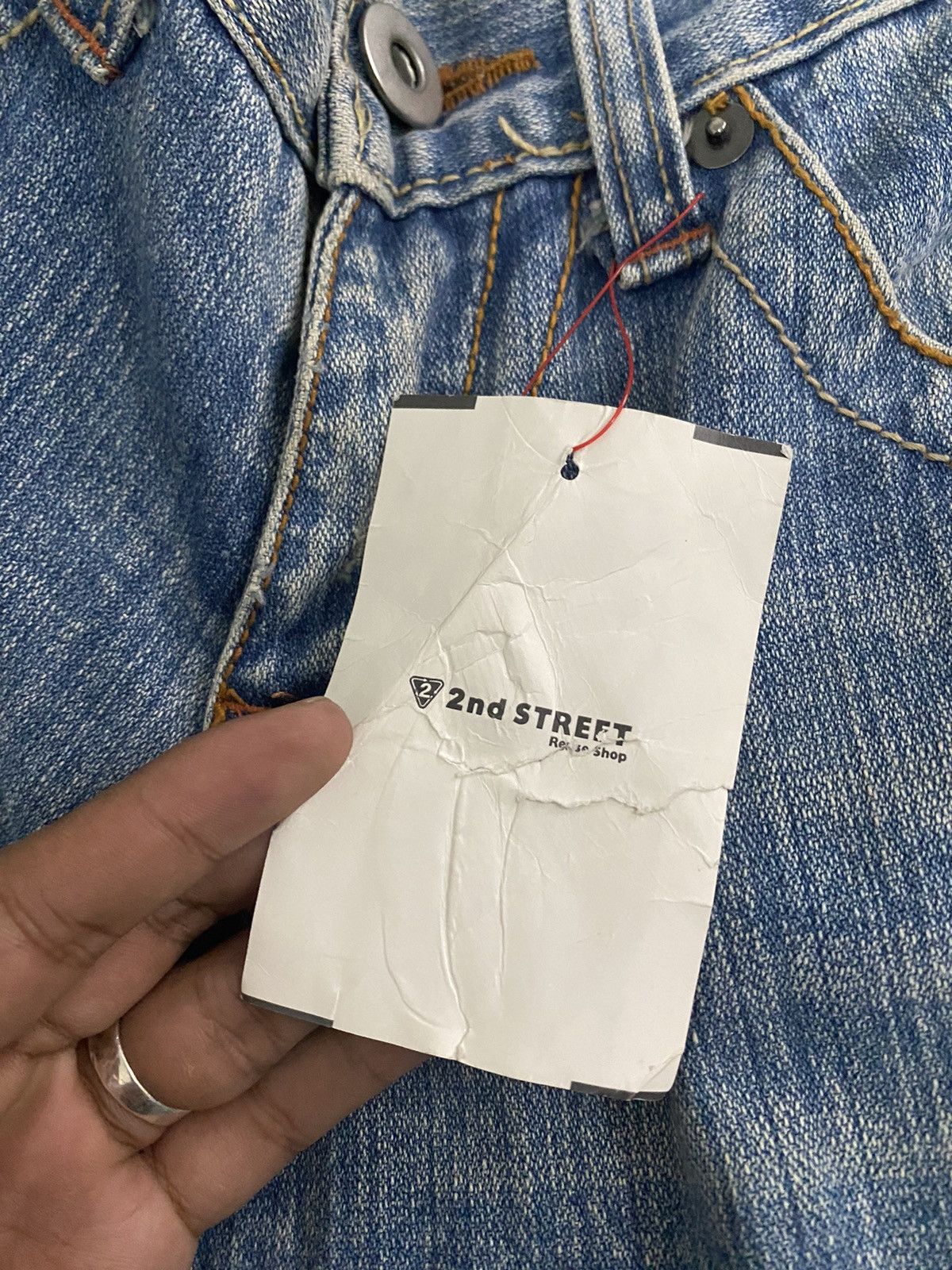 Japanese Brand × RBRSL × Tornado Mart Flare jeans Rubbber soul distressed Boot Cut unisex Size US 31 - 7 Thumbnail