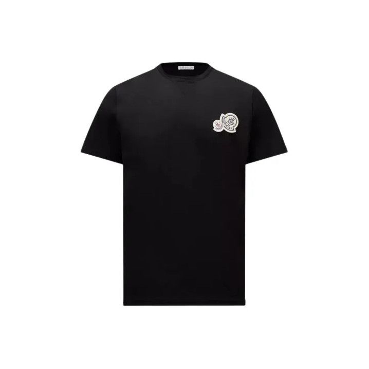 Moncler Moncler SS23 Cotton Logo Patch Men's Short-Sleeve T-Shirt Size US L / EU 52-54 / 3 - 1 Thumbnail