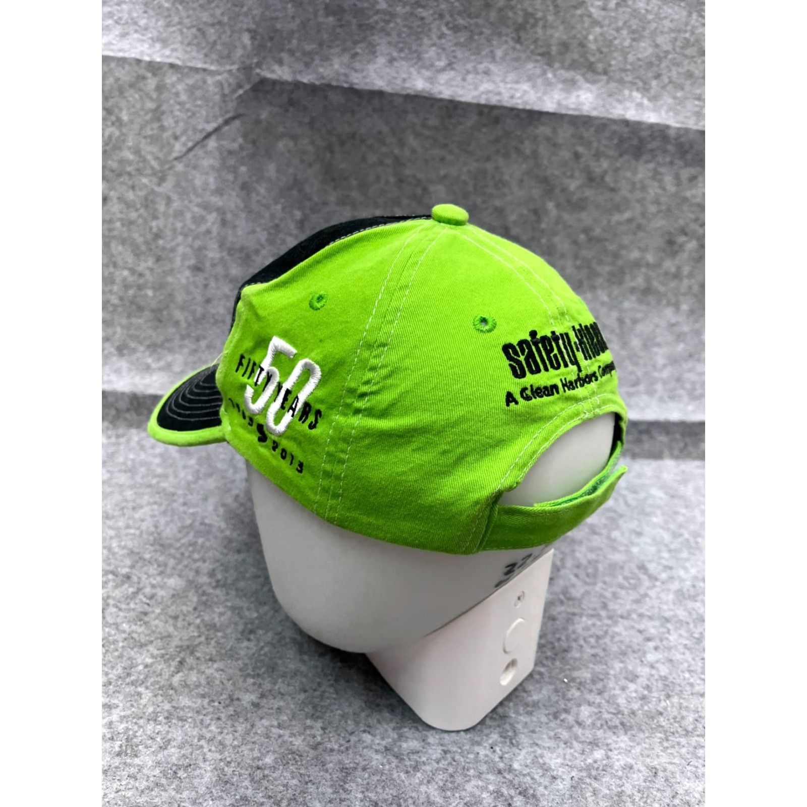Vintage Gorman Foy Safety Kleen 50 Years Hat Cap Strap Back Adult One Size Black Green Cotton Baseball Cap Men Size ONE SIZE - 5 Thumbnail