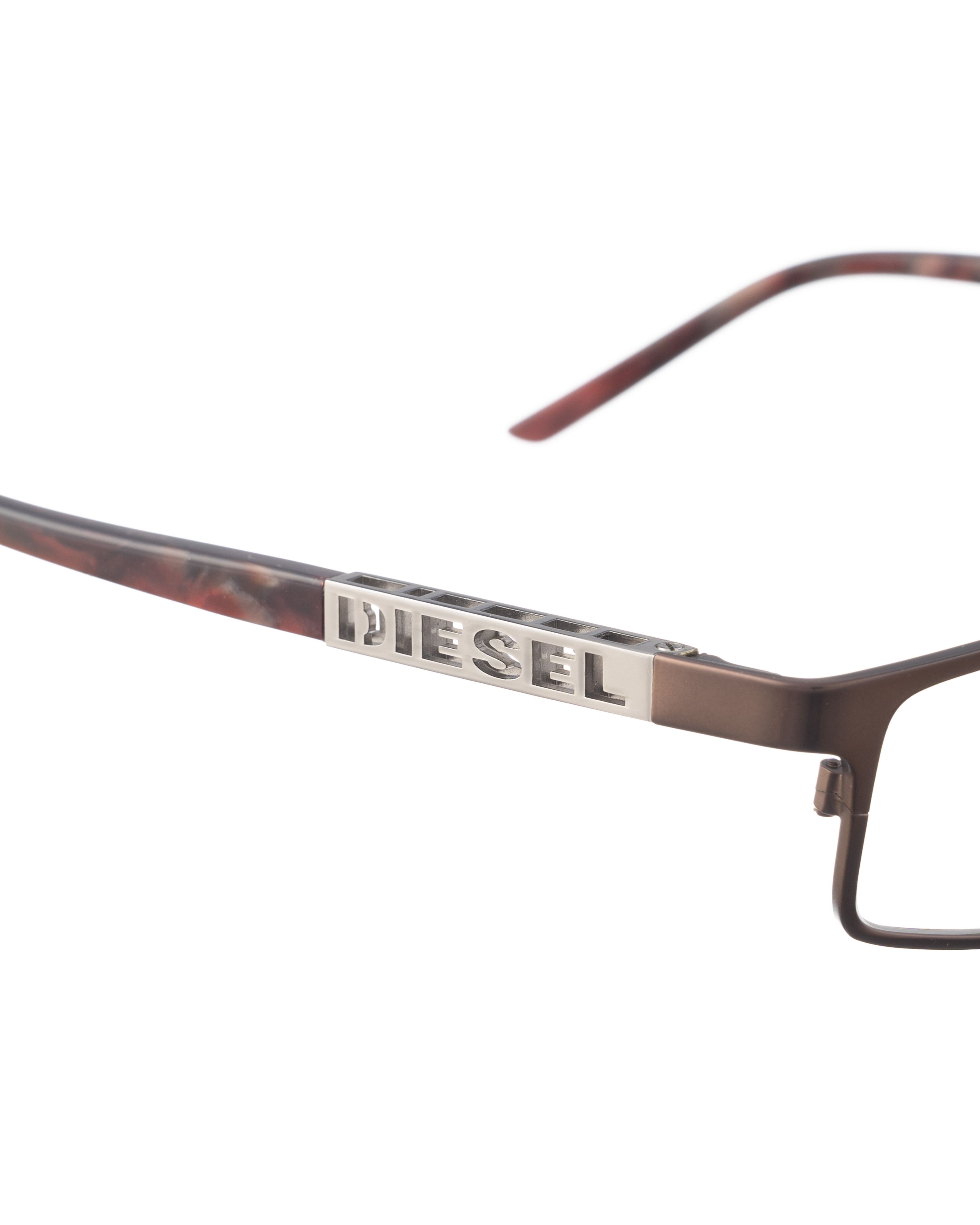 Diesel Diesel 00s Brown Metal Glasses with Silver Logo Size ONE SIZE - 1 Thumbnail