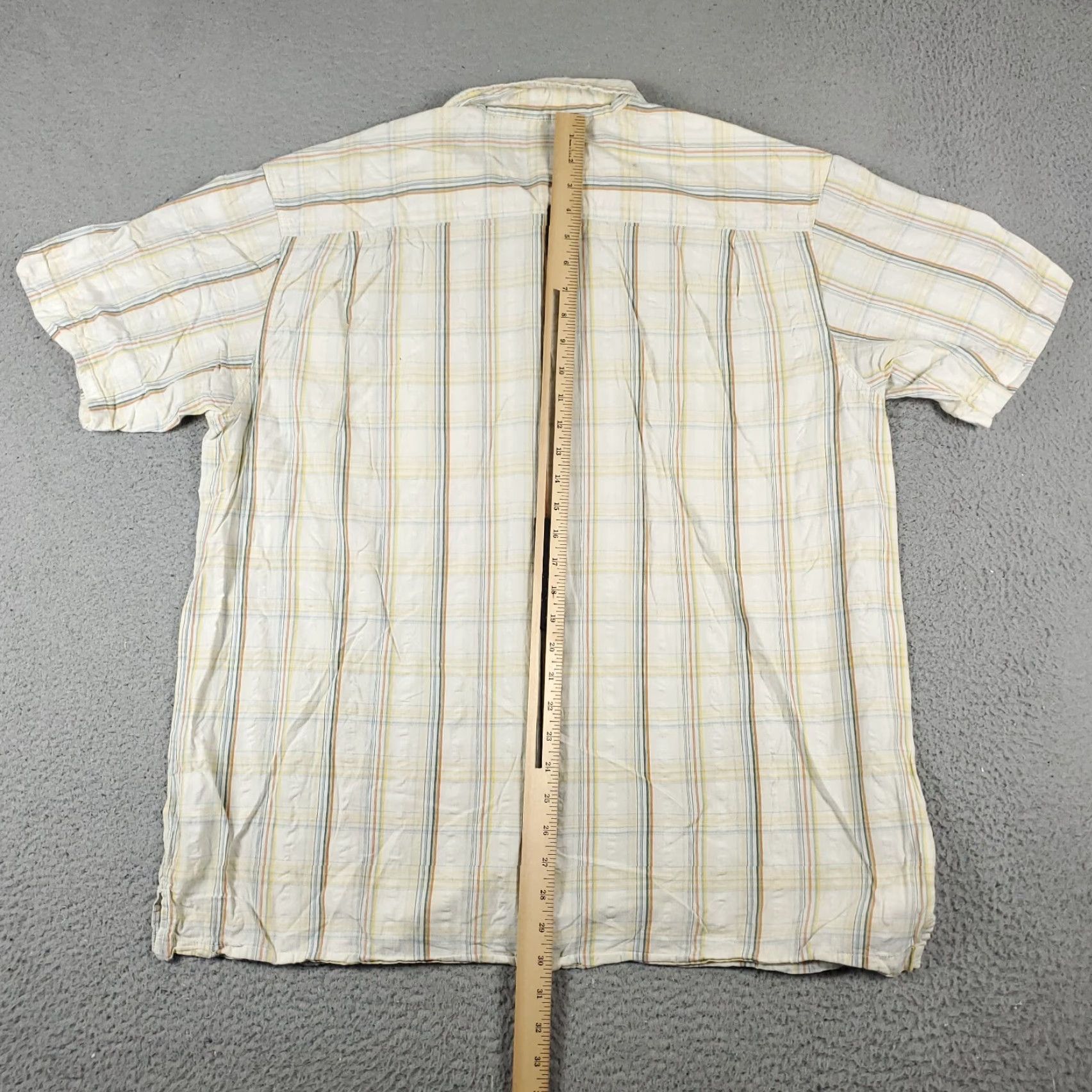 Vintage Columbia Shirt Mens XL Beige Plaid Button-Up Short Sleeve Casual Business Formal Workwear Paperback? Size US XL / EU 56 / 4 - 4 Thumbnail