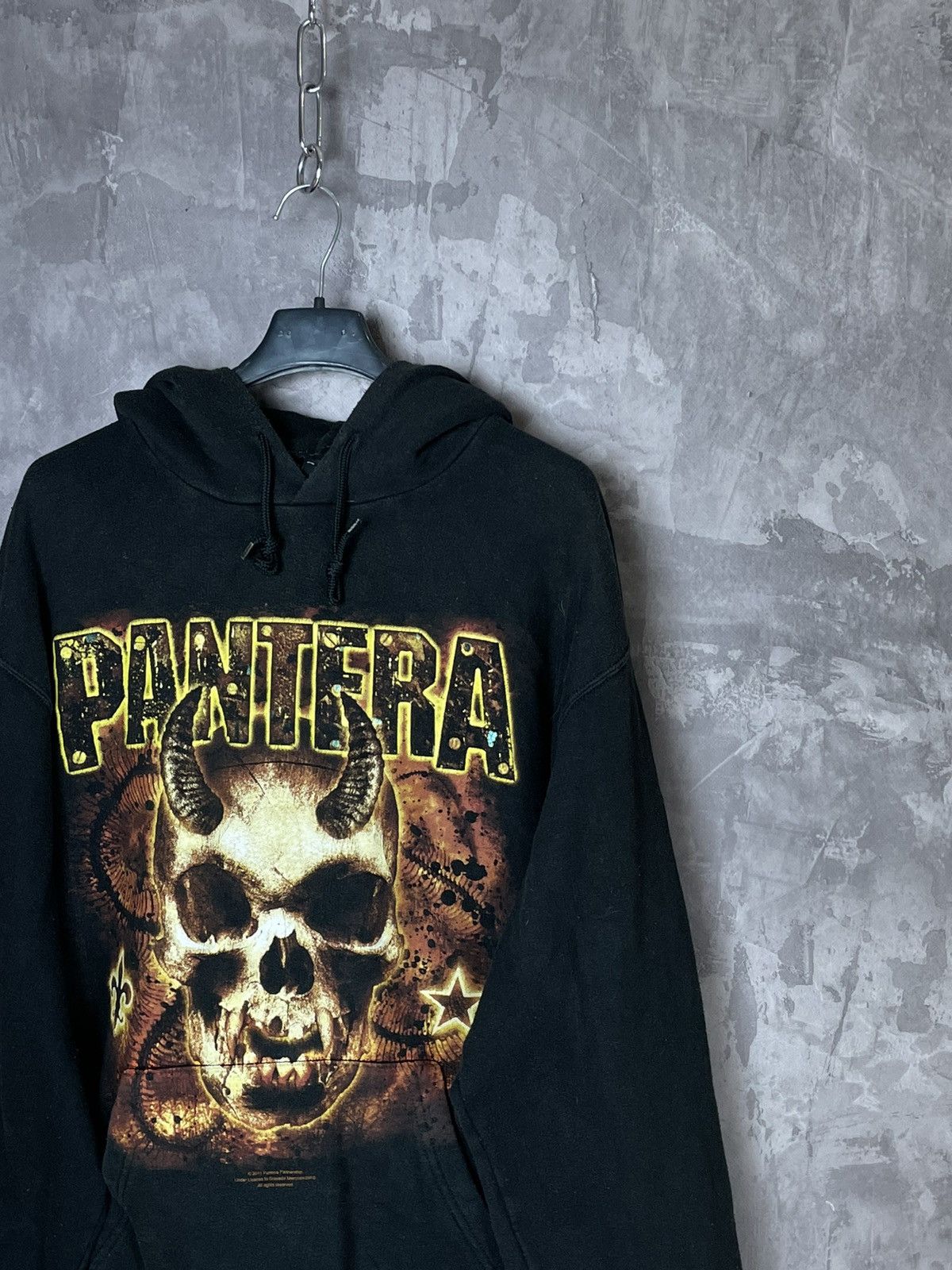 Band Tees × Vintage Vintage Pantera Unscarred Graphic Logo Print Black Hoodie Size US L / EU 52-54 / 3 - 4 Thumbnail