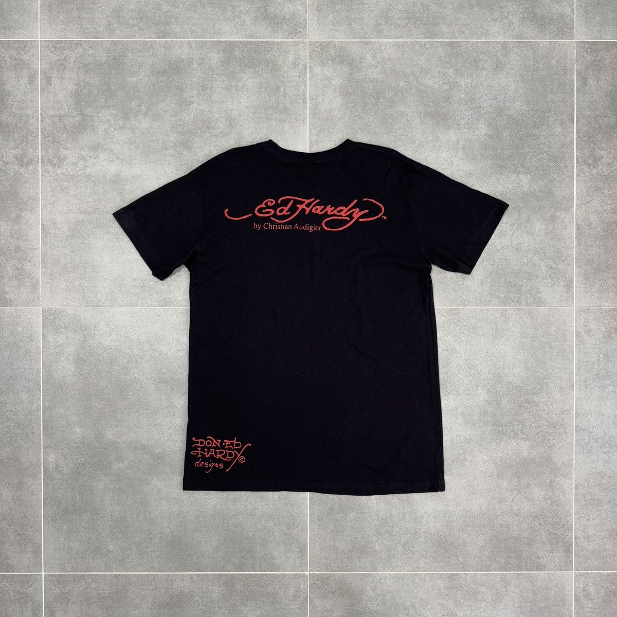 Ed Hardy Ed Hardy by Christian Audigier Tattoo Skull T-Shirt with Tag Size US XL / EU 56 / 4 - 12 Thumbnail