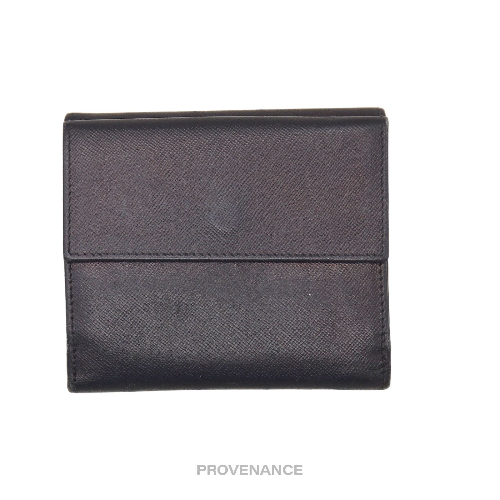 Prada 🔴 Prada Trifold Wallet - Black Saffiano Leather Size ONE SIZE - 3 Thumbnail