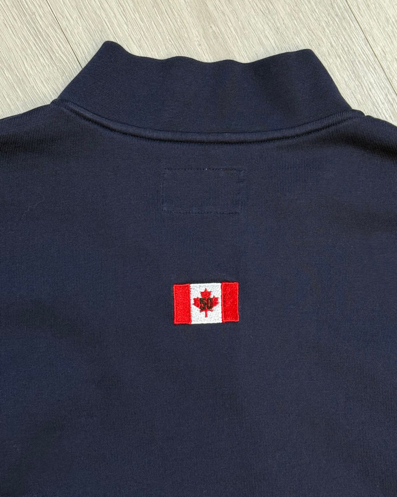 Russell Athletic × Vintage Vintage Russell Athletic Team Canada 1/4-Zip T-Shirt - XL Size US XL / EU 56 / 4 - 4 Thumbnail