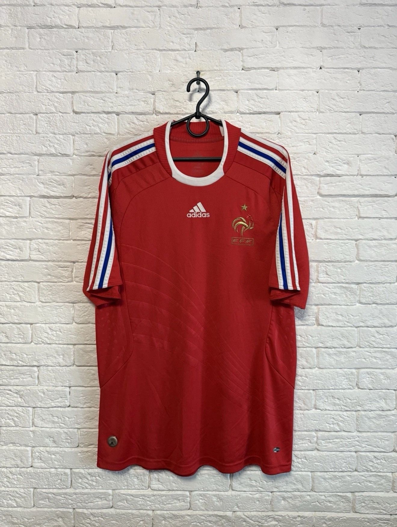 Adidas Vintage Adidas France 06/07 Away Jersey Sz L Size US L / EU 52-54 / 3 - 1 Thumbnail