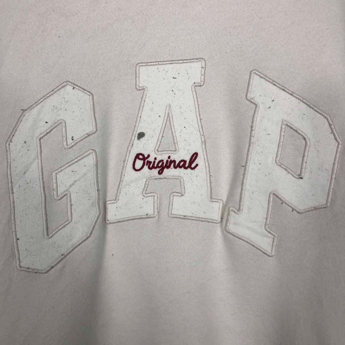 Japanese Brand GAP Original Spellout Crewneck Sweatshirt Cream Beige Size US L / EU 52-54 / 3 - 22 Thumbnail