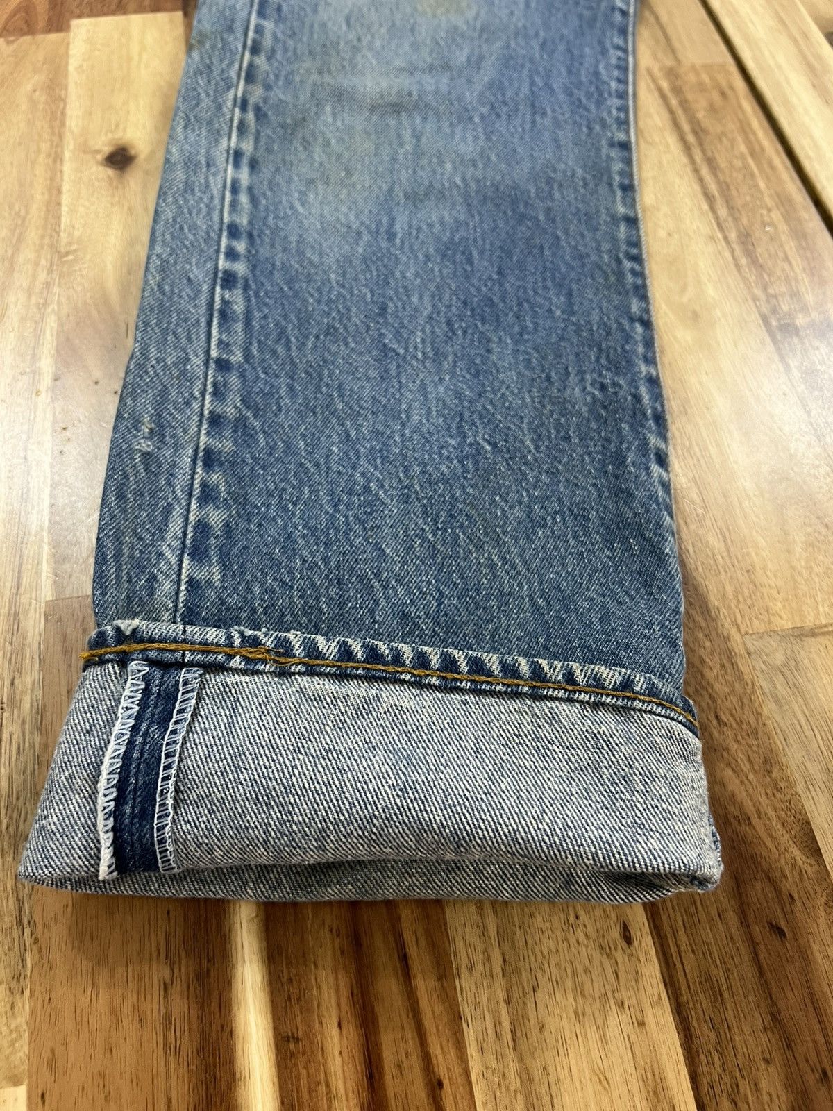 Levi's Vintage 80’s Levis 501 0115 Non Selvedge Button 524 Denim Size US 30 / EU 46 - 5 Thumbnail