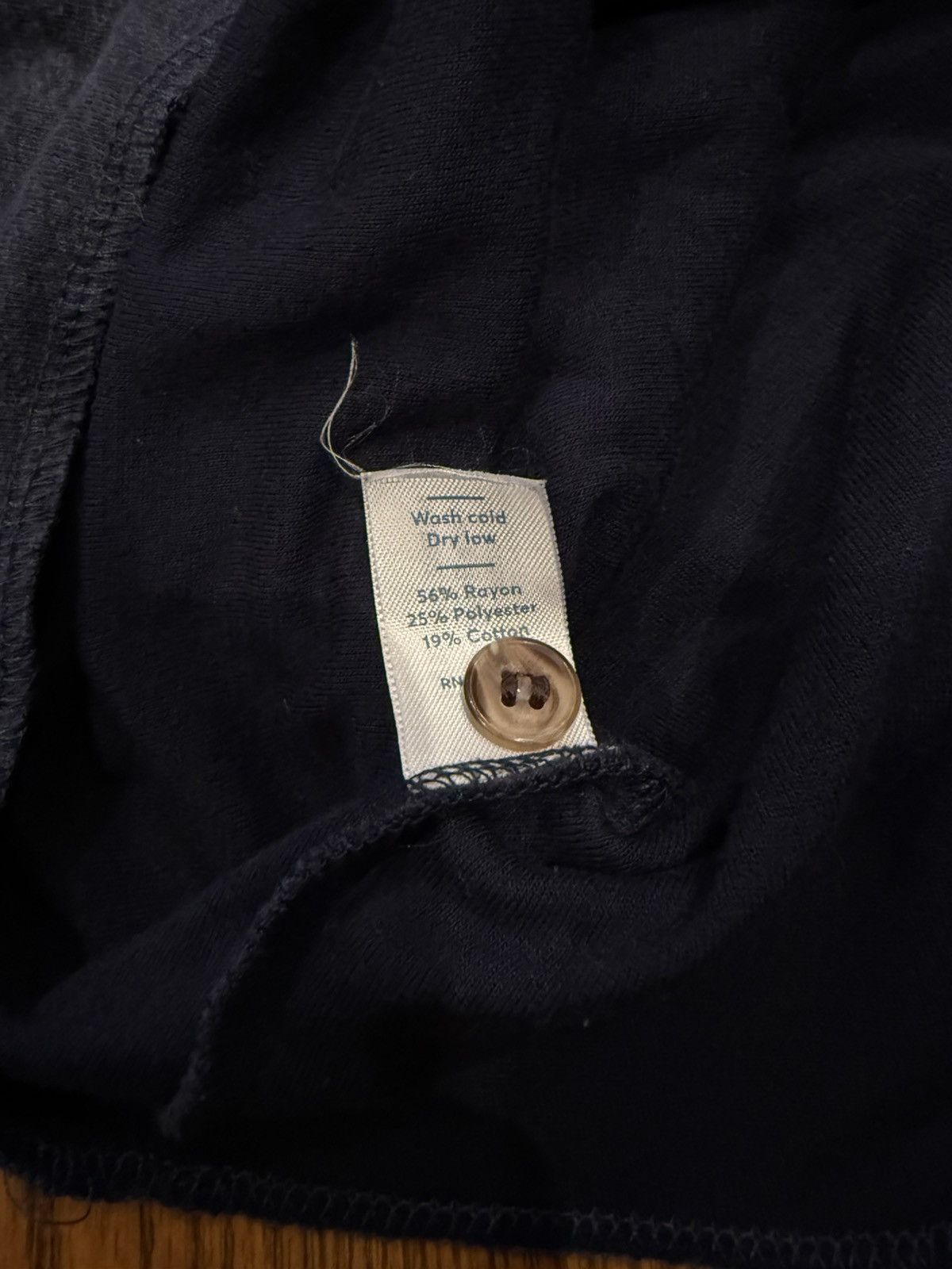 Marine Layer Navy Blue Marine Layer Lined Long Sleeve Henley Shirt Size US S / EU 44-46 / 1 - 5 Thumbnail