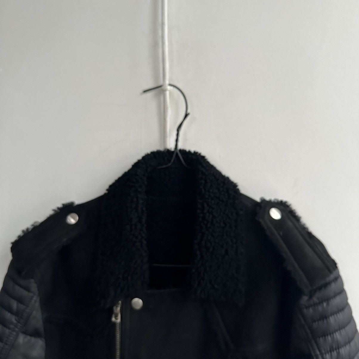 Balmain Shearling Biker Jacket in Black Size US L / EU 52-54 / 3 - 19 Thumbnail