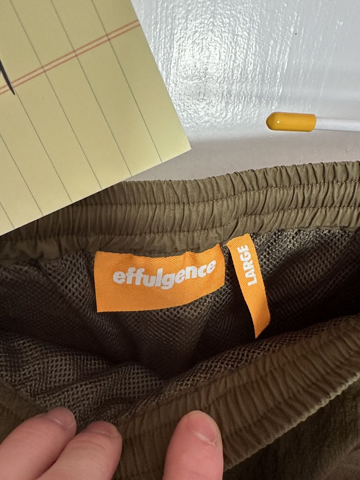 Effulgence Effulgence - Wrinkle Nylon Pant - Large - Olive Size US 32 / EU 48 - 3 Thumbnail