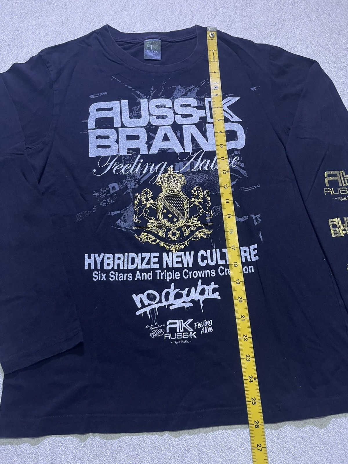 Hysteric Glamour VTG Y2K RUSS.K long sleeve tshirt Size US M / EU 48-50 / 2 - 7 Thumbnail