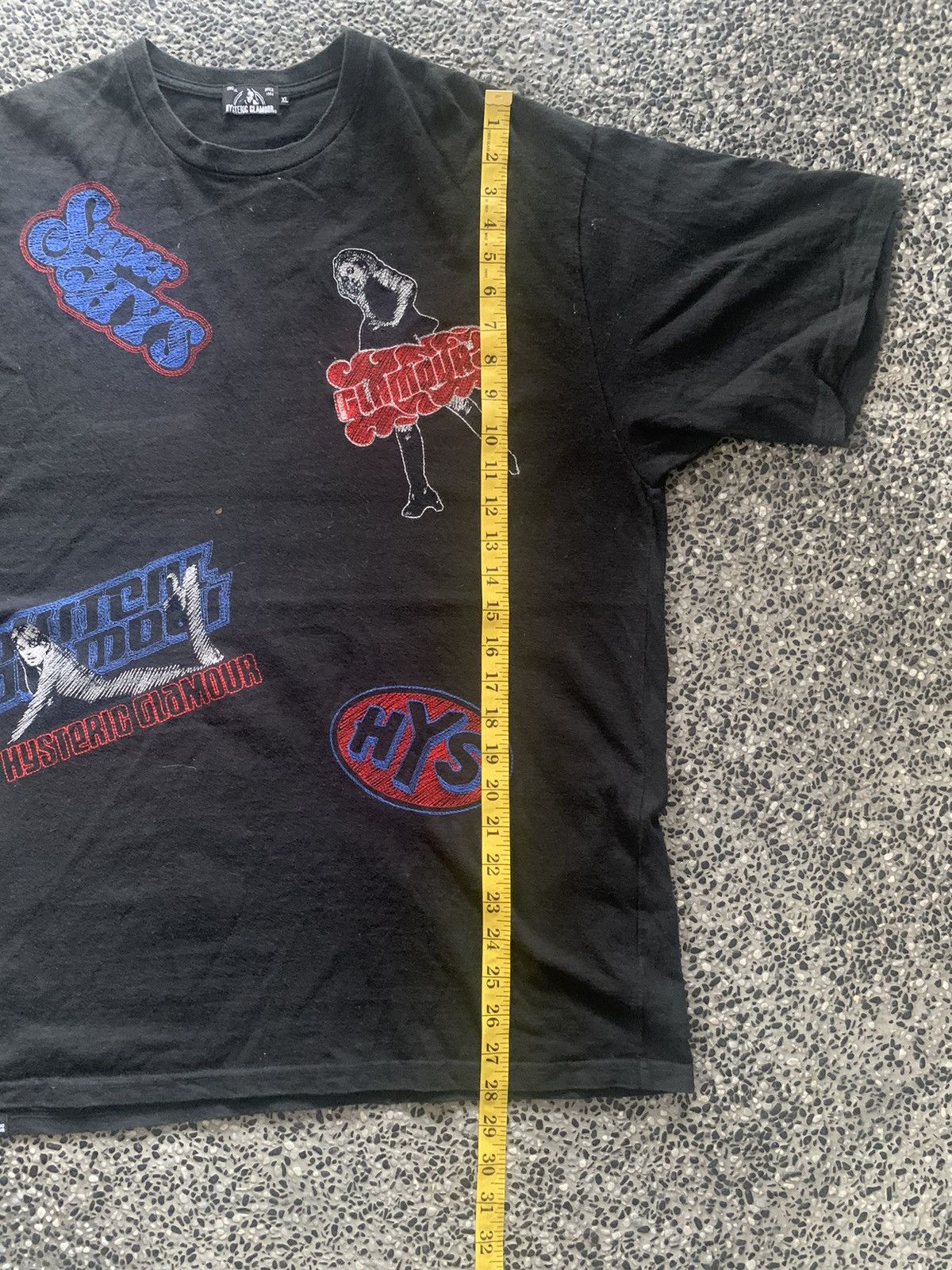 Hysteric Glamour × Japanese Brand Hysteric Glamour Japanese Brand Embroidery Logo T shirt Size US XL / EU 56 / 4 - 10 Thumbnail