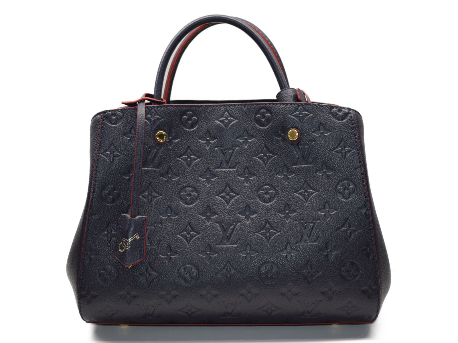 Louis Vuitton Montaigne MM Empreinte Marine Rouge