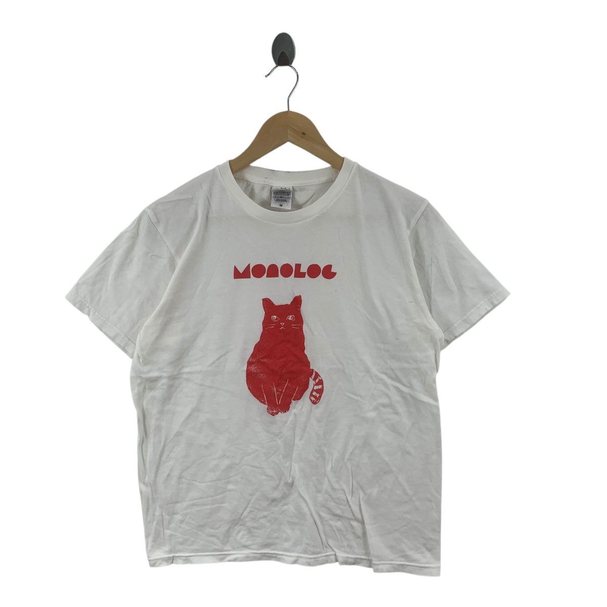 Anime ANIME MONOLOG CAT Illustration Artist Manga Tee Shirt Top Size M / US 6-8 / IT 42-44 - 3 Thumbnail