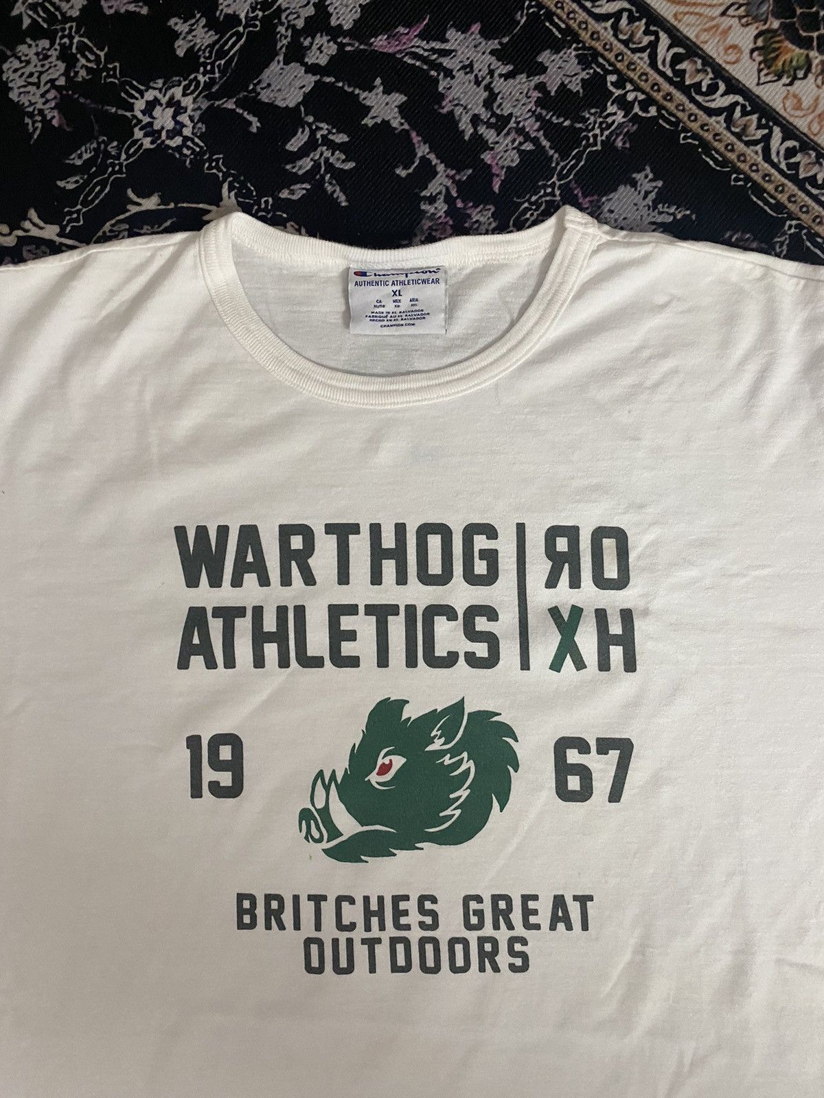 Champion × Vintage Y2k Champion warthog Salvador x large on tag 🚀 Size US XL / EU 56 / 4 - 2 Thumbnail