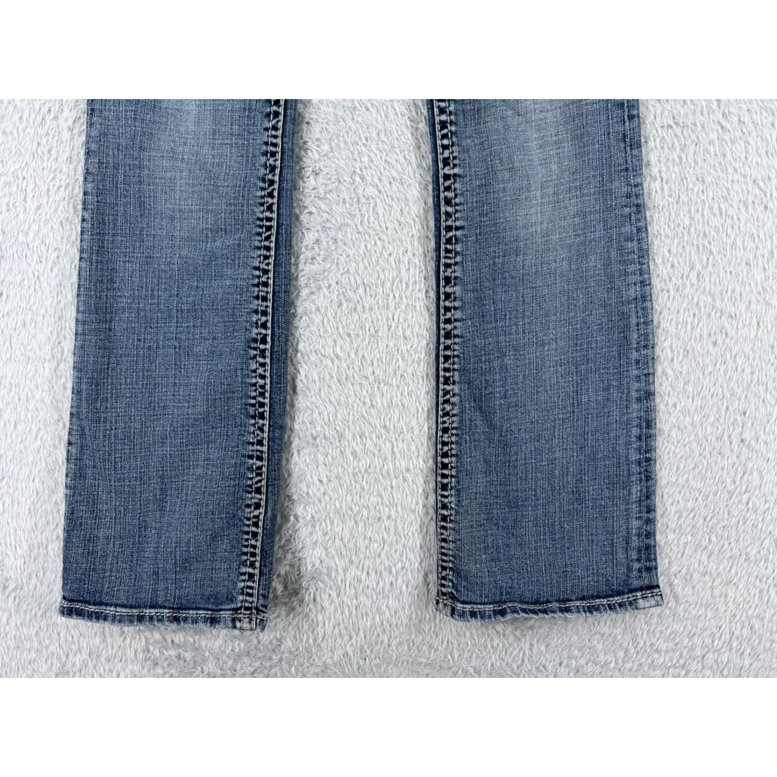 Denime Rock And Roll Cowgirl Jeans Womens 28 Blue Denim Mid Rise Bootcut 26x31 Read Rock Girls Womens Jeans Size 28" / US 6 / IT 42 - 2 Thumbnail