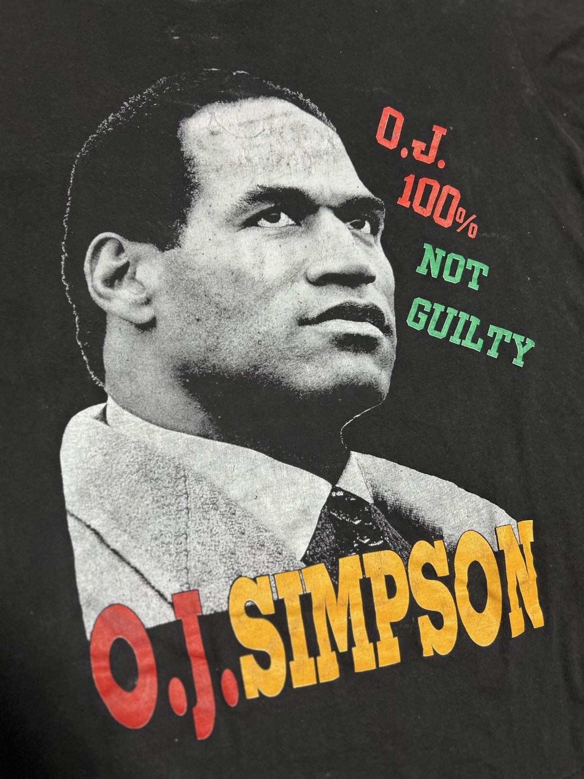 Vintage Vintage OJ Simpson Rap Tee Shirt Size US XL / EU 56 / 4 - 3 Thumbnail