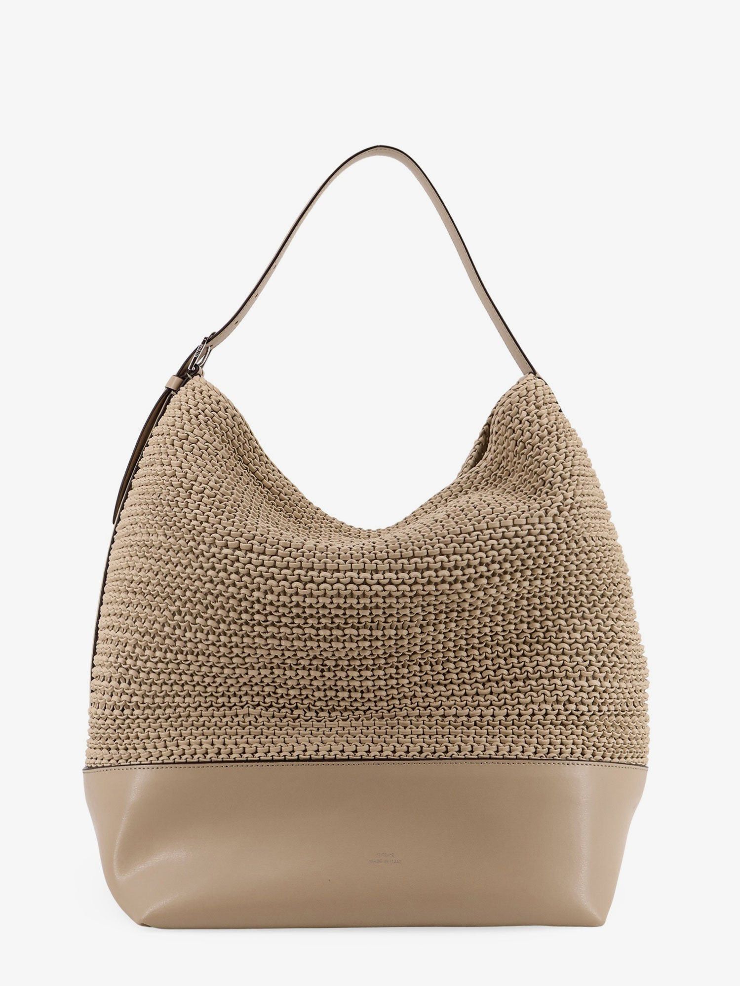 Toteme Leather Shoulder Bag With Woven Pattern Size ONE SIZE - 1 Thumbnail
