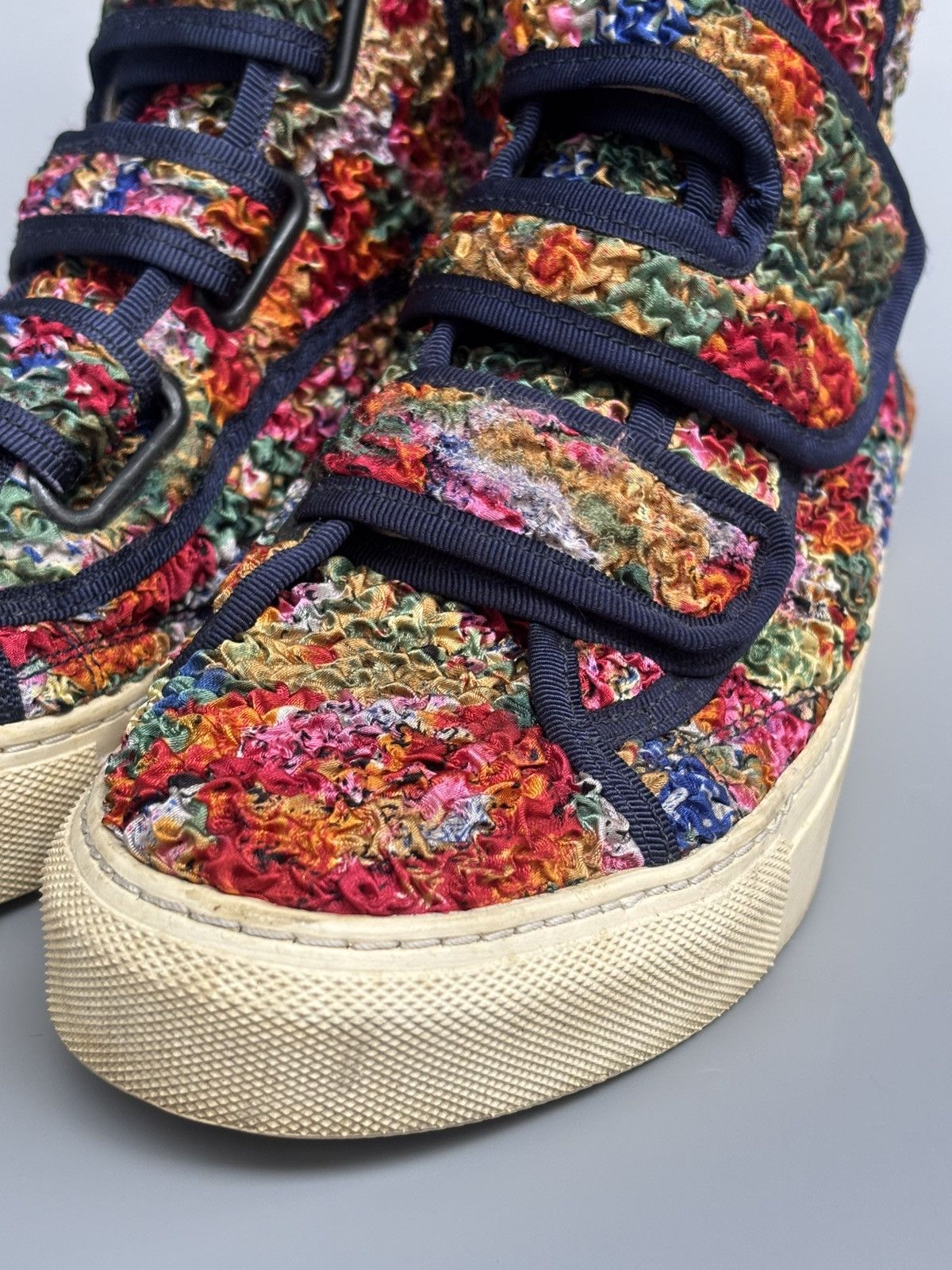 Raf Simons Ss 2013 raf simons velcro floral sneakers Size US 7 / EU 40 - 9 Thumbnail