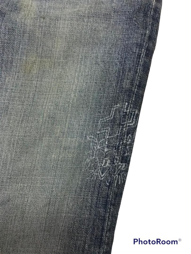 Hysteric Glamour 💥Vtg Japanese Roarguns Japan Art Denim Size US 31 - 7 Thumbnail