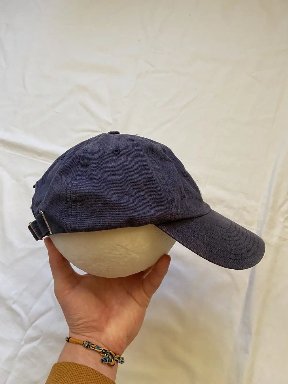 Nike 🦍VINTAGE 90s Y2K DISTRESSED NIKE DRILL FADED CAP HAT SWOOSH Size ONE SIZE - 2 Thumbnail